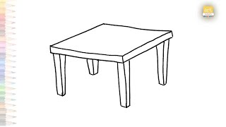 Bench drawings | Outline drawings easy | How to draw Bench step by step | #artjanag