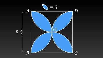 Geometry : Area of the Shadow Shape (in 3 ways) | Semicircles in a Square | Math Accelerator