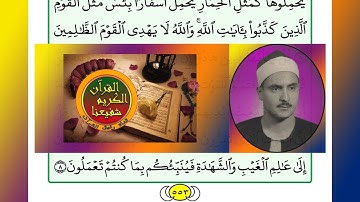 ترتيل القرآن الكريم الصفحة ٥٥٣ / 553 القارئ الشيخ محمد صديق المنشاوي