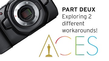BMPCC4K + ACES | Part 2 | Exploring 2 Different Workarounds