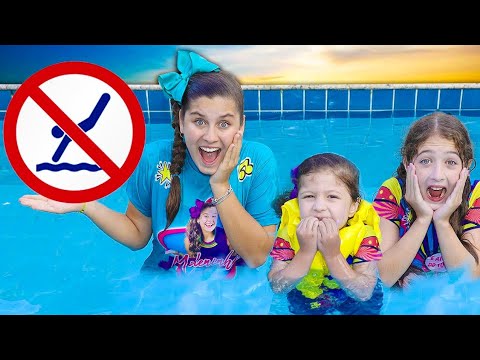 REGRAS DE CONDUTA PARA CRIANÇAS NA PISCINA - Mileninha Learn Rules of Conduct for Children in Pool