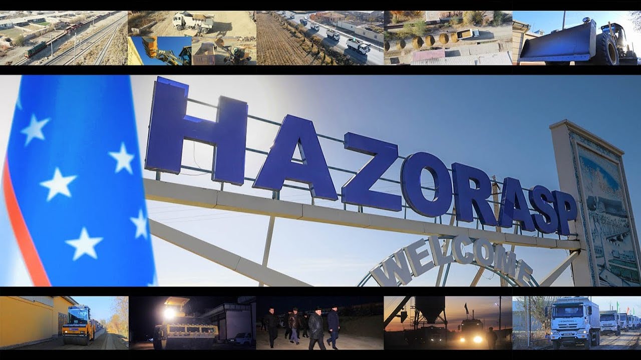 Ҳазорасп туманида ички йўлларни текислаш қум-шағал аралашмаси билан қоплаш ишлари амалга оширилмоқда