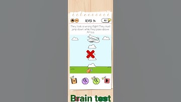 They took a wrong flight they must jump down while they pass above Africa brain test