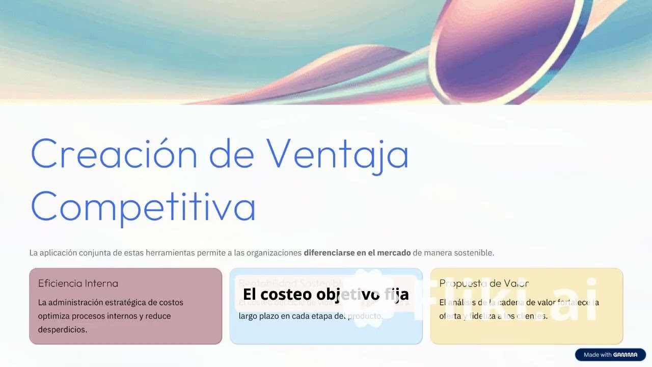 strategic cost management for competitive advantage