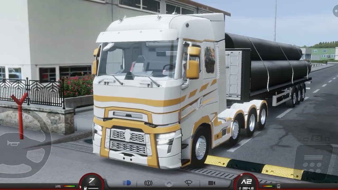 🚚 Frankfurt To Stuttgart Transporting Metal Pipes | RenovateRRanger2021Gameplay | TruckersOfEurope3