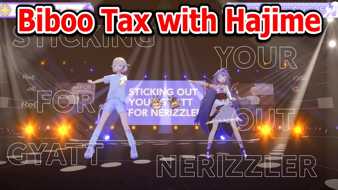 Hajime danced Biboo Tax on her 3D Live with Bijou...