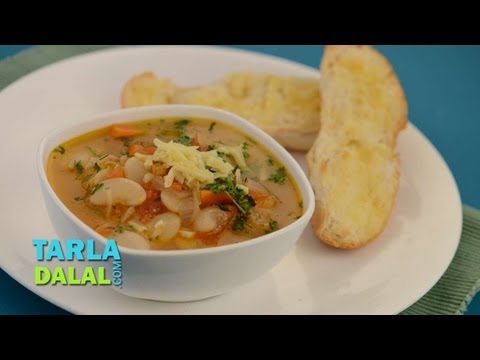 Butter Bean and Vegetable Soup by Tarla Dalal