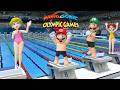 Swimming 100m Hard Gameplay Mario &amp; Sonic At The Olympic Games Tokyo 2020 Mario Peach Daisy ++++ Bow