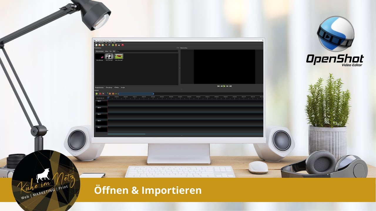 OpenShot Tutorial 02 Dateien Öffnen Importieren - YouTube