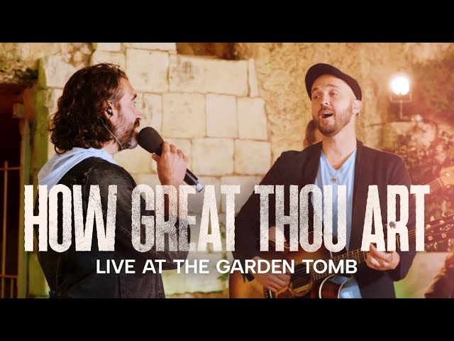 HOW GREAT THOU ART (Joshua Aaron & Aaron Shust) LIVE at the Garden Tomb, Jerusalem w @YaronCherniak class=