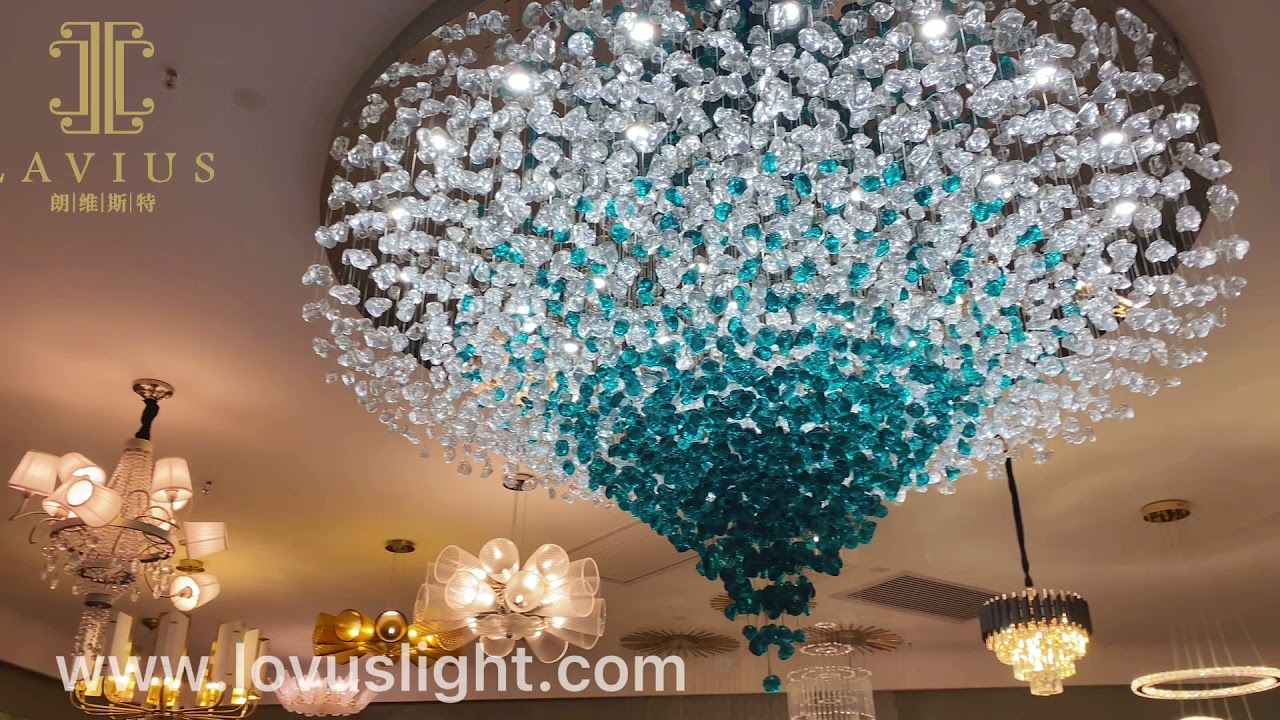 Lavius handmade crystal chandelier