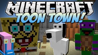 Minecraft | TOON TOWN! (Spongebob, Gary, Ninja Turtles & More!) | Mod Showcase [1.6.4] screenshot 4