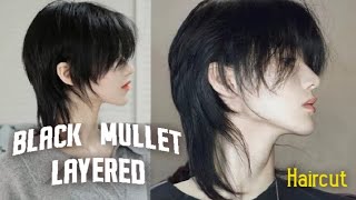 Haircut Black MULLET Layered (Tutorial Harstyle)