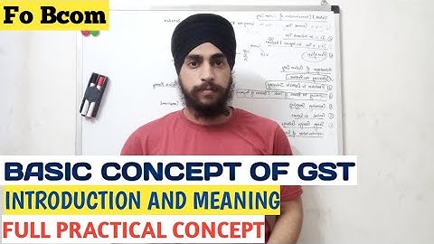 Basic Concept Of GST bcom | Structure Of GST In Supply Chain | GST Concept For Bcom
