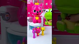 ASMR Unboxing Pororo & Pinkfong Bath Toy Set |Satisfying Toy Play with Subi Toys #shorts