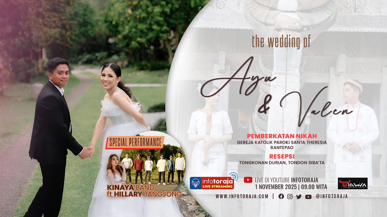 🔴 [LIVE] WEDDING AYU & VALEN