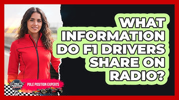 What Information Do F1 Drivers Share On Radio?