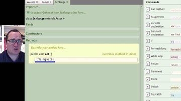 Greenfoot 3, Folge 11: Zufällige Drehung; Kollision mit Rand [deutsch]