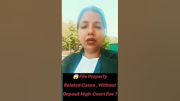 How to File Property case Without court fee #shorts #partition #possession #law
