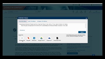 Citing Gale Databases in Noodletools