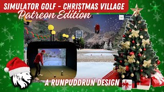 Simulator Golf - Christmas Village - 4K golfsimulator gspro gc3