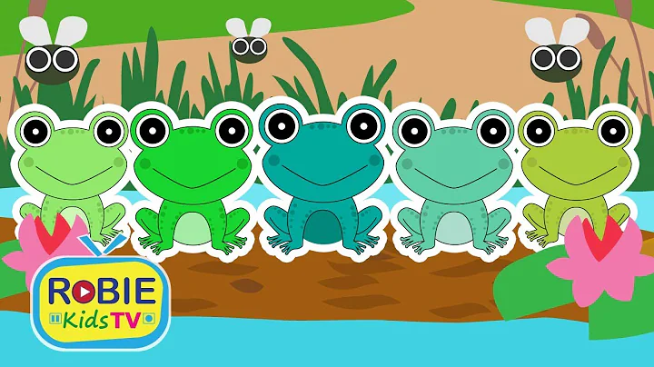 FIVE LITTLE SPECKLED FROGS + More Nursery Rhymes and Kids Songs | ROBIEKidsTV