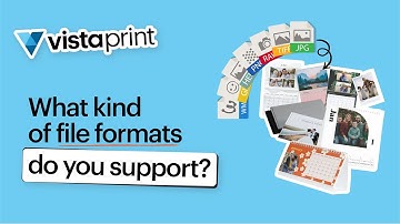 What kind of file formats does VistaPrint support?
