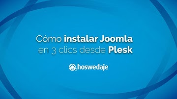 Cómo instalar Joomla en 3 clics desde Plesk
