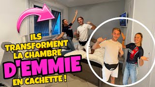 EMMIE DÉCIDE DE TRANSFORMER SA CHAMBRE EN CACHETTE !