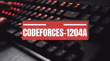 Codeforces 1204A - BowWow and the Timetable (Bangla)