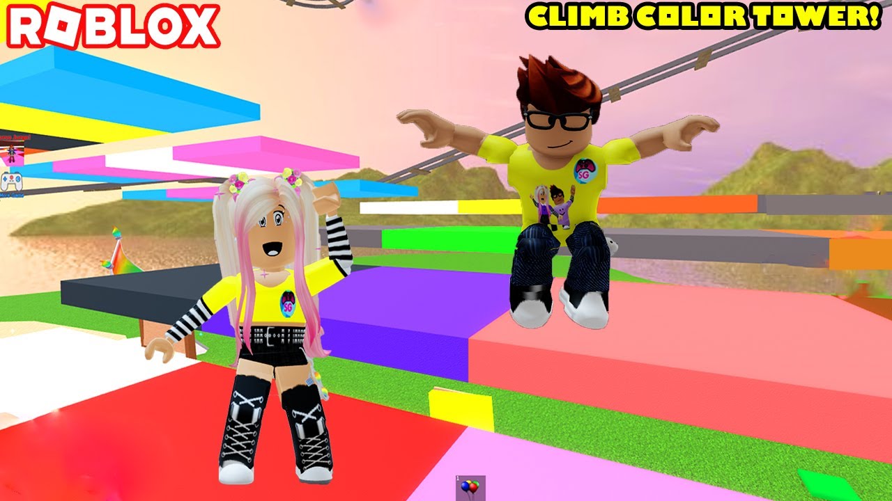 Jugamos Climb Color Tower! Parecido A Color Block! Hacemos Trampa Para Ganar! jeje😄😄