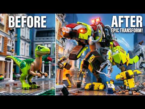 LEGO Dinosaur City Destruction | Stop Motion Animation
