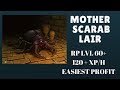 [Tibia Where to Hunt]  RP lvl 60  Scarab Mother Lair EXP & Profit