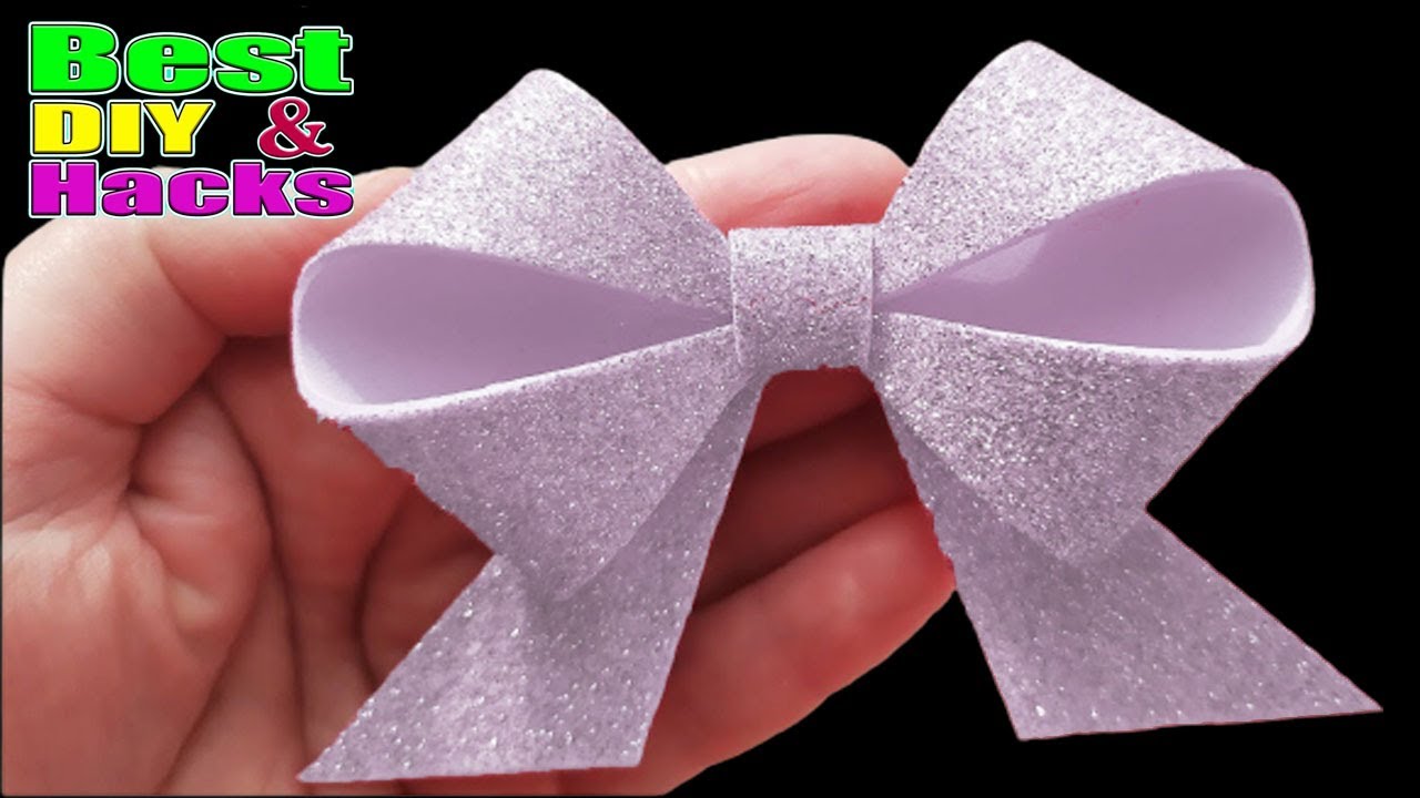 DIY Tape Bows - Glittery Gift Wrap Idea - Persia Lou