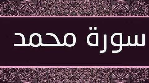 سورة محمد - الشيخ حاتم فريد