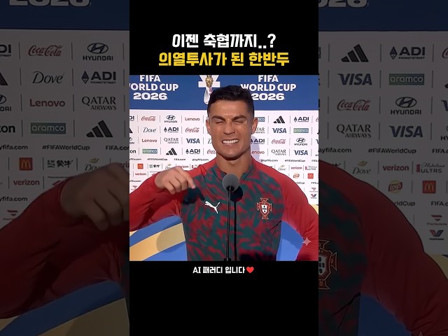"니들 나한테 혼난다" 축협고인물 대청소 예고한 호날두ㅋㅋㅋ ( 영상은 풍자 목적의 가상 패러디 콘텐츠입니다. 영상 속 인물들의 진의나 사실 관계와는 다를 수 있습니다. )