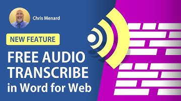 Word - Transcribe audio and share using Word for the Web