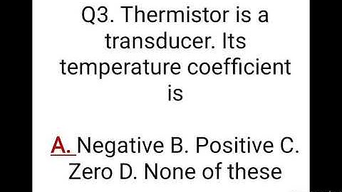 Mcq questions of sensor and transducer