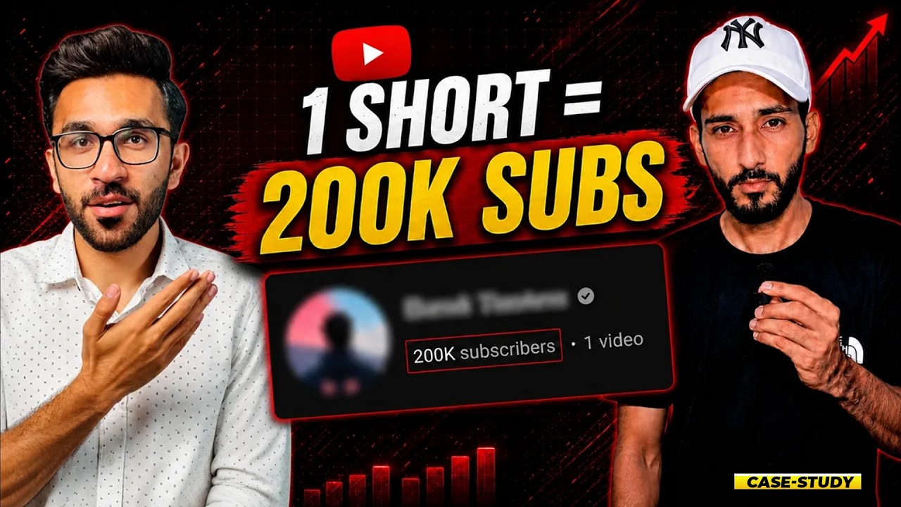 He Got 200K Subscribers From ONE YouTube Short | Case Study