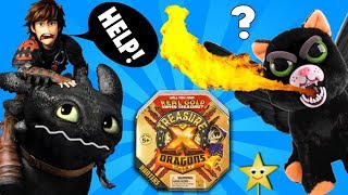 HOW TO TRAIN YOUR DRAGON Toothless Saves TREASURE X DRAGONS GOLD w/ Feisty Pets Surprise Toys