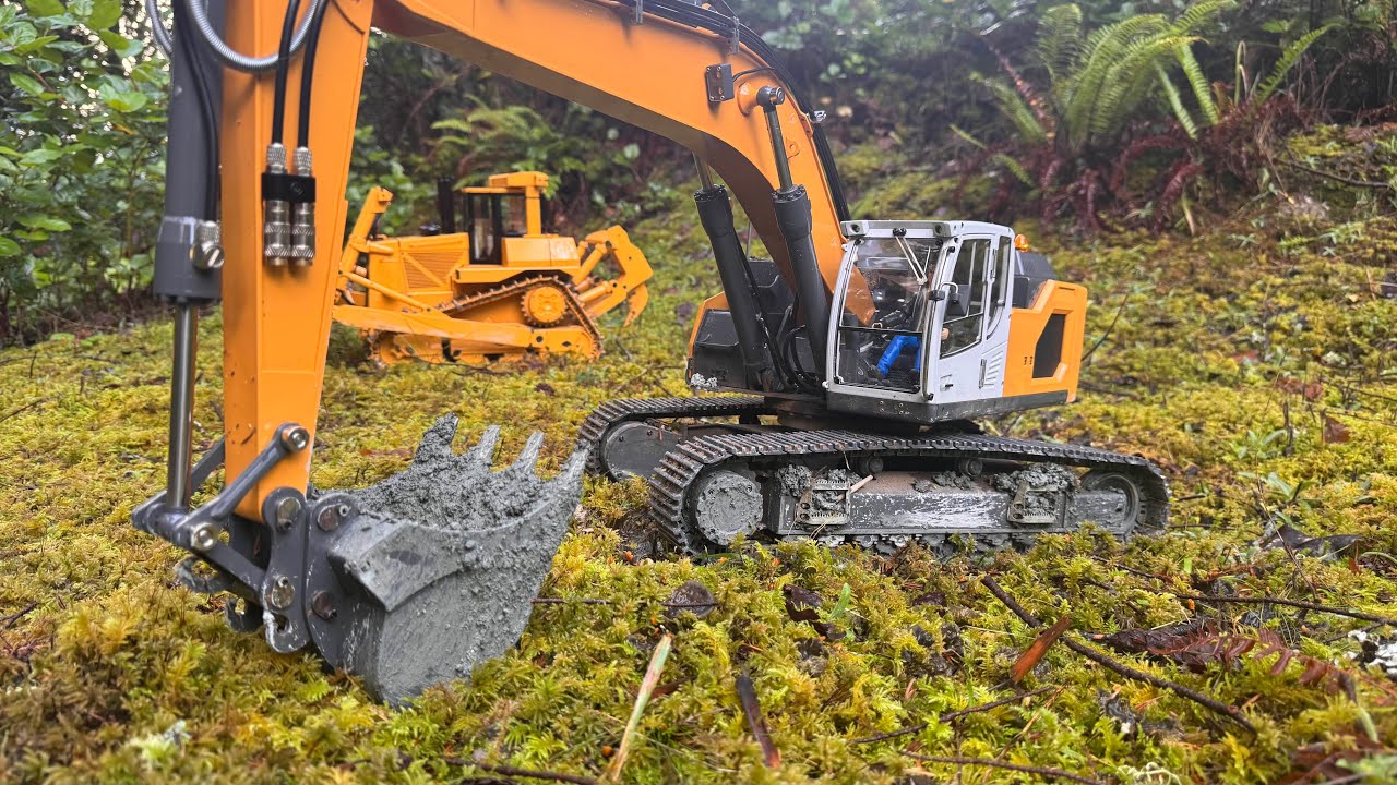 Building a Gravel Road with RC Excavator & Dozer | Slow & Satisfying