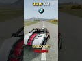 BMW M4 vs Giant Pothole at 150 MPH 💥 #BeamNG #CrashTest