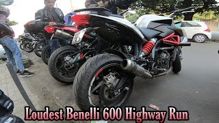 Benelli 600i Loudest Exhaust Run