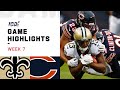 Saints vs. Bears Week 7 Highlights | NFL 2019