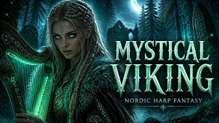 Mystical Viking Harp Music 🌲 Nordic Fantasy Soundscape