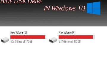 How to Hide Disk Drive Using Gui and Command Prompt in Windows 10