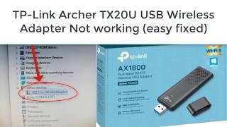 TP-LINK TX20U - 802.11ac Wireless Adapter Yellow Warning Fix | Windows 10/11 Tutorial