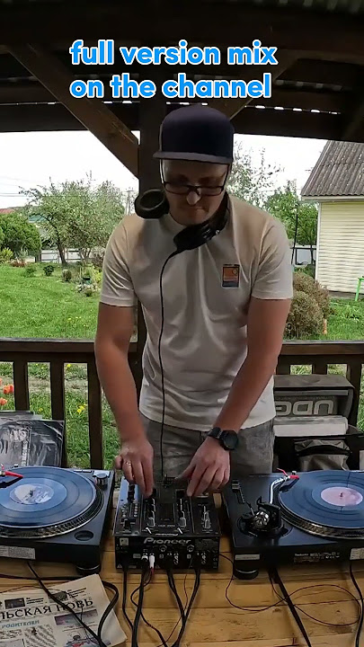 break beat vinyl only mix in the village garden #dj #breakbeat