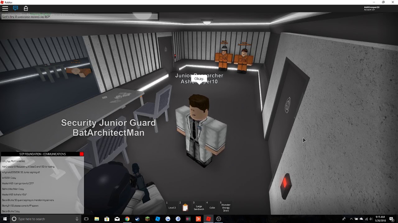 Scp F Testing Scp 1123 By Major Krebly - roblox scp site 19 scp 811 added