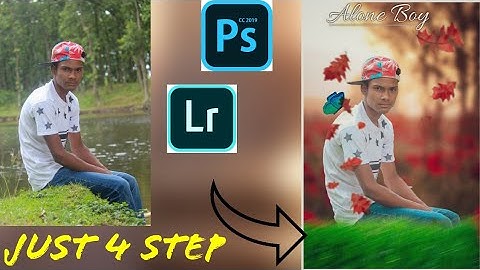 just 4 step New background change tutorial video bangla PS touch cc 2019